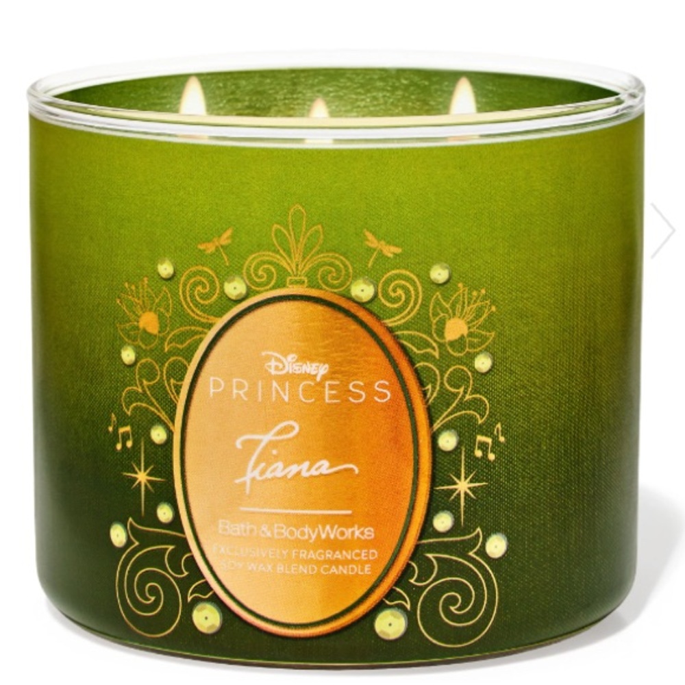 Bath & Body Works Disney Princess Tiana Limited Edition 3-wick Candle